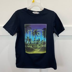 Navy blue graphic shirt